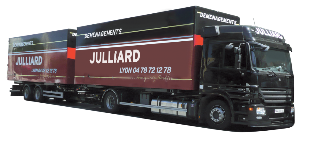 Véhicule de déménagement d'entreprise.