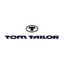 Tom Tailor-Logo in Dunkelblau auf weißem Hintergrund