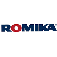 ROMIKA-Logo in blauer und roter Schrift auf weißem Hintergrund