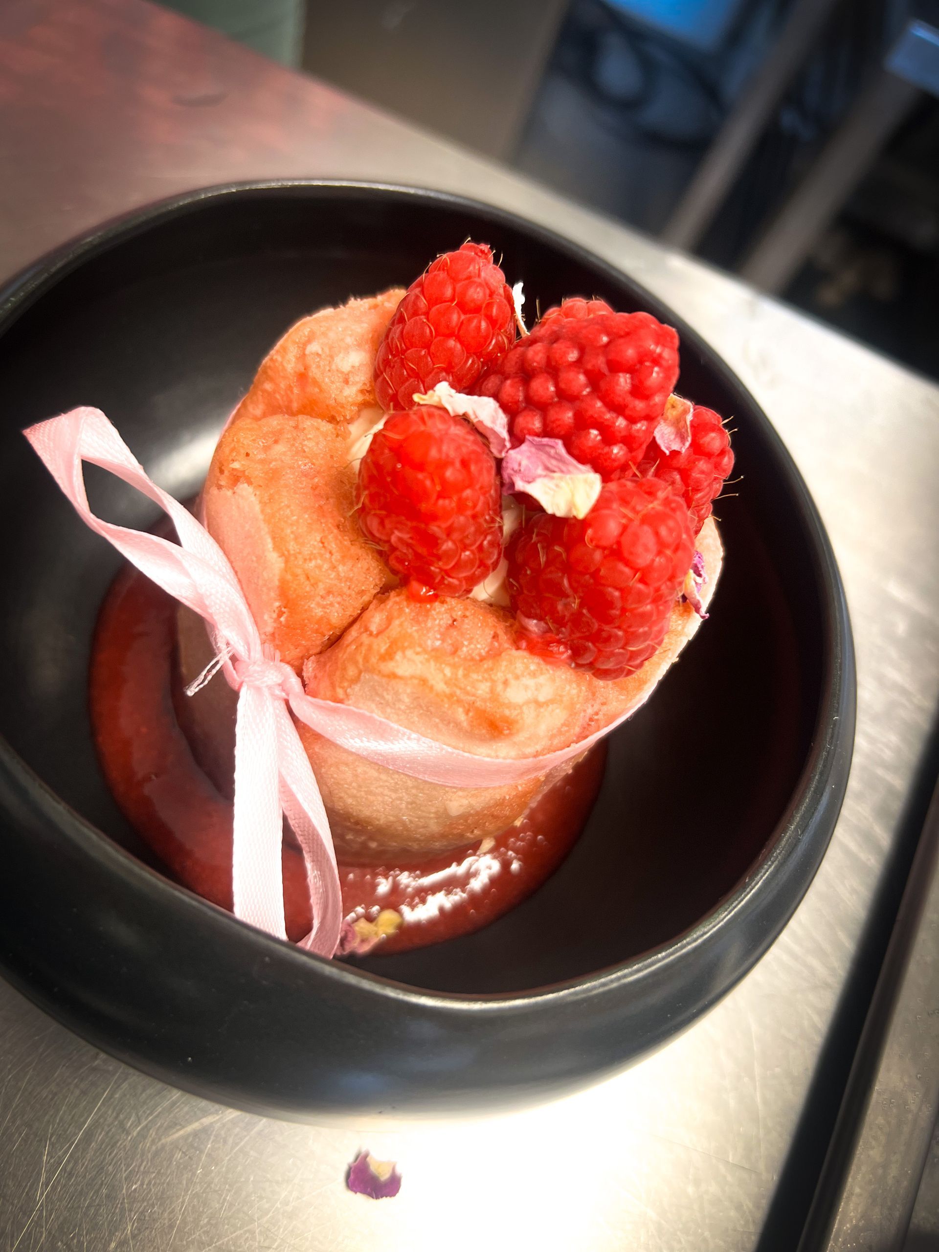 Mini-charlotte à la framboise