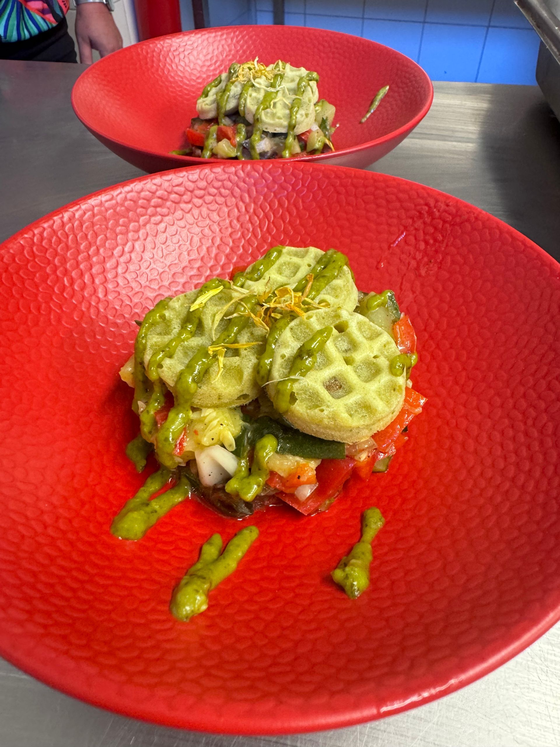 Entrée avec légumes frais