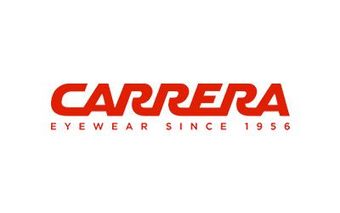 Das Logo von Carrera Eyewear ist rot und weiß auf weißem Hintergrund.