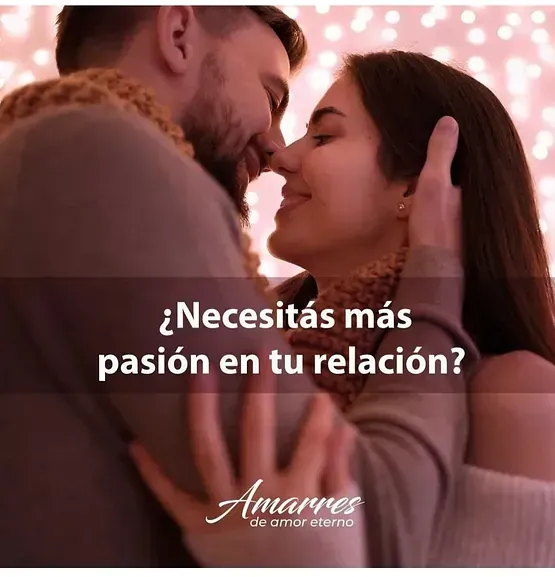 Pareja besándose; el texto pregunta: 