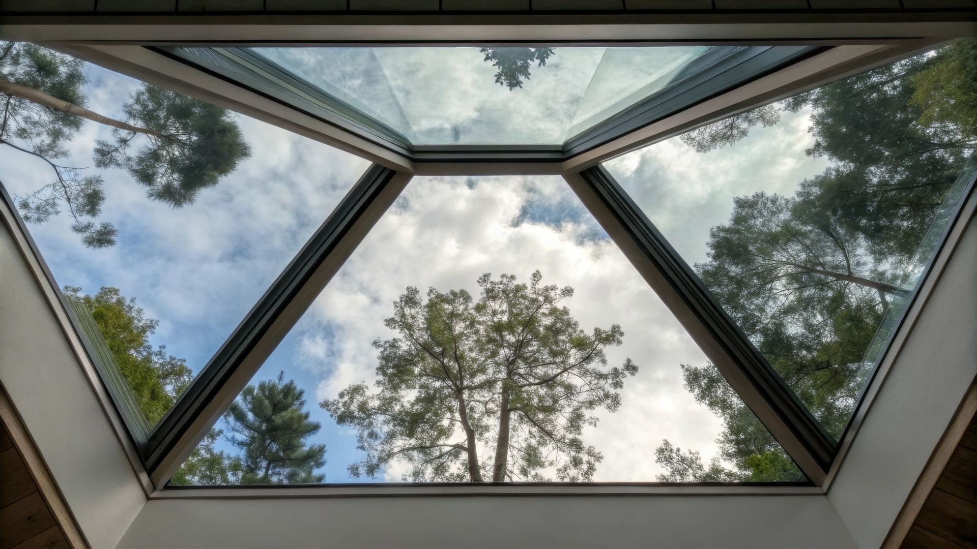 Verrière formant un puits de lumière