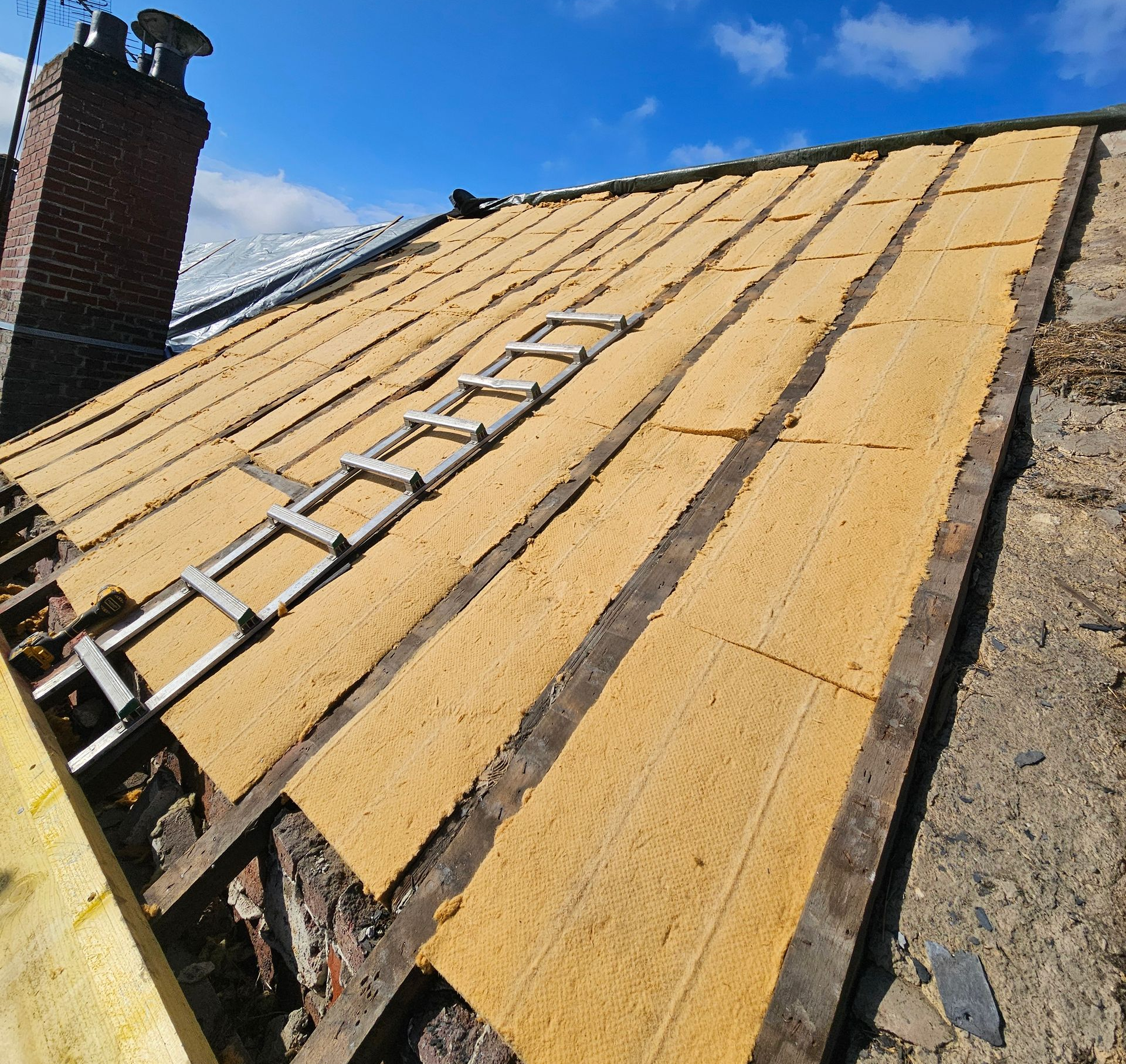 Isolation avec de la laine de verre