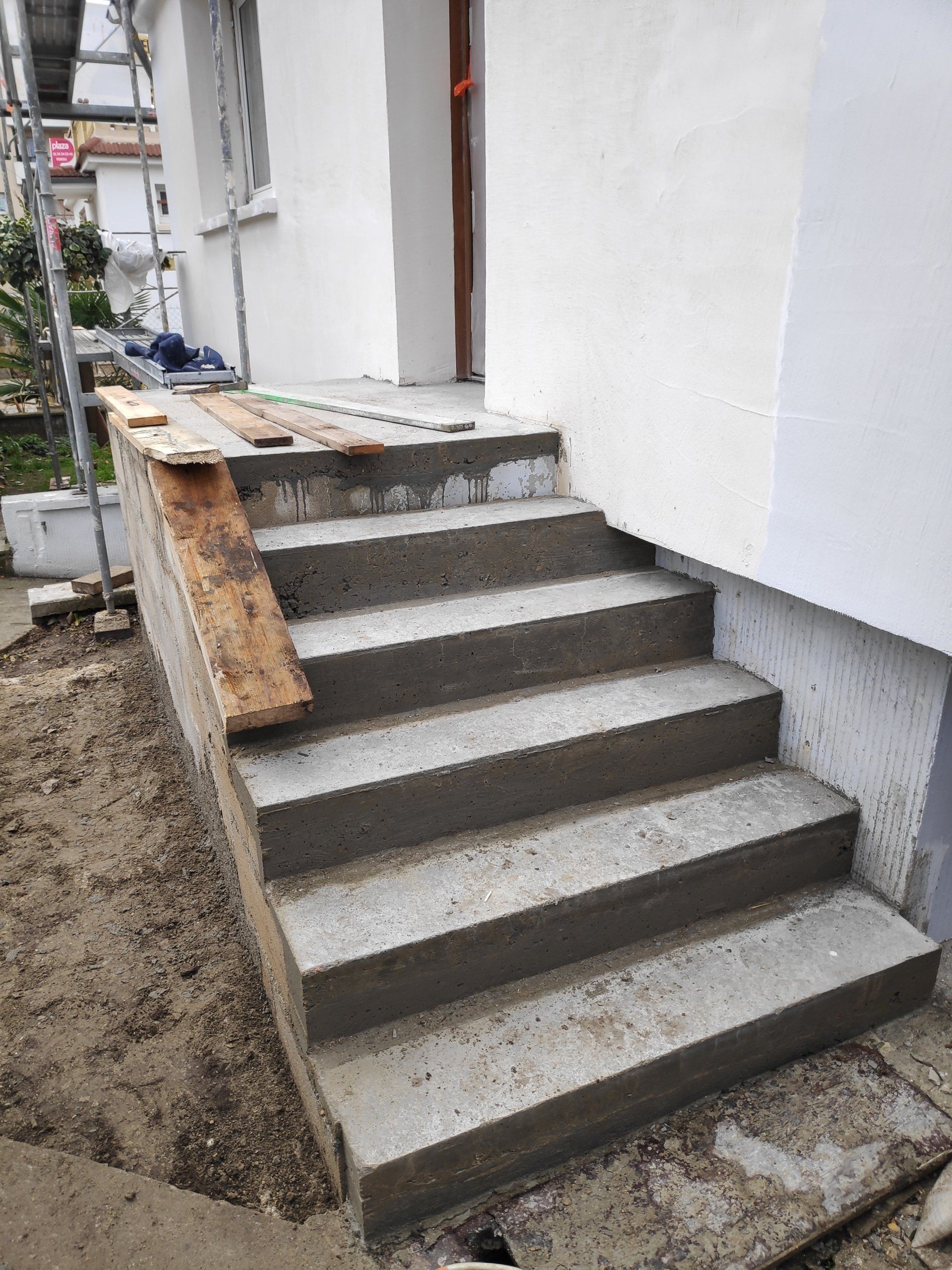 Création escalier béton