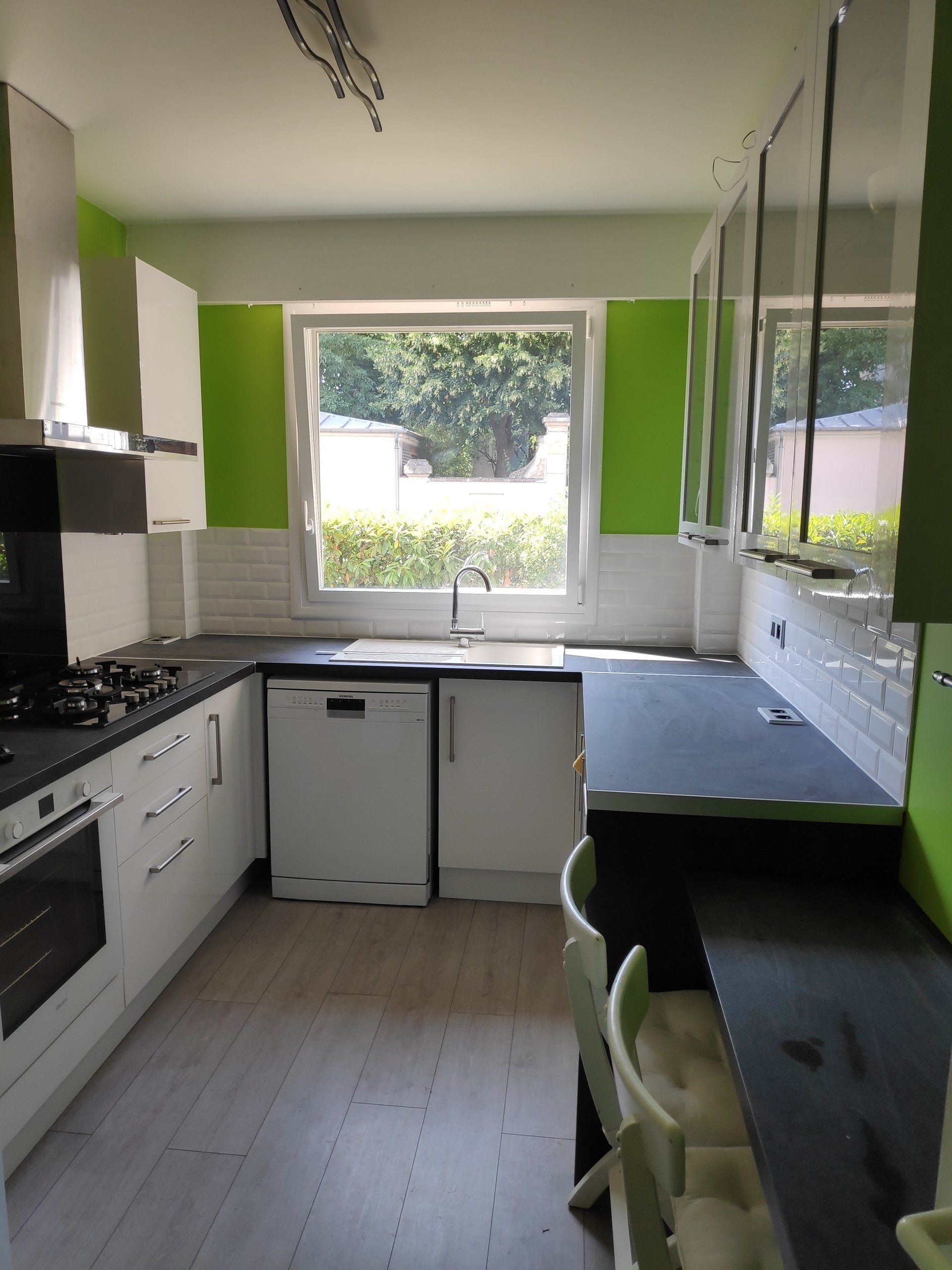 Rénovation peinture murs cuisine