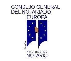 It is a logo for the consejo general del notario europe.