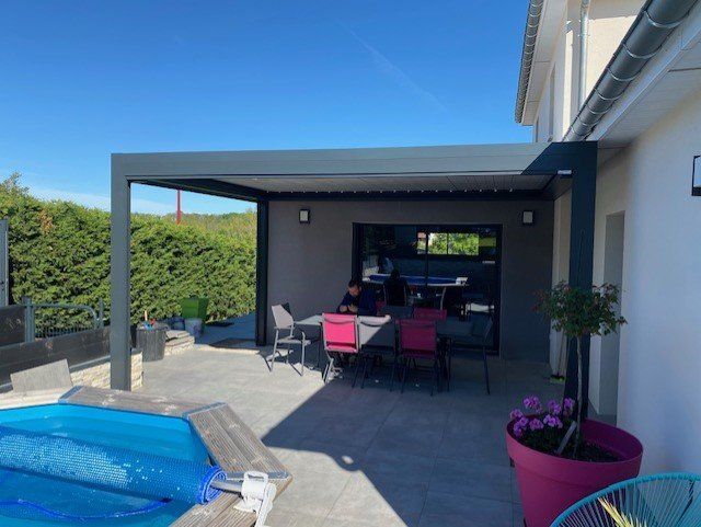 Pergola vue de côté