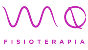 Logotipo de onda y círculo de color morado con la palabra "FISIOTERAPIA" debajo.