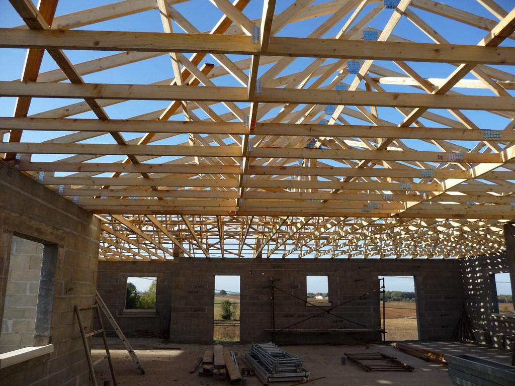 Pose de charpente