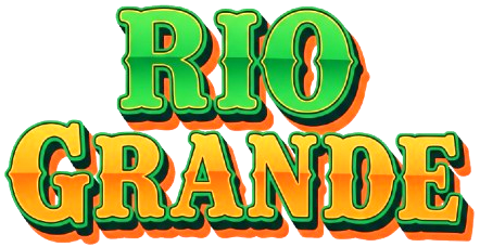 Rio grande on kirjoitettu vihreällä ja keltaisella valkoisella taustalla