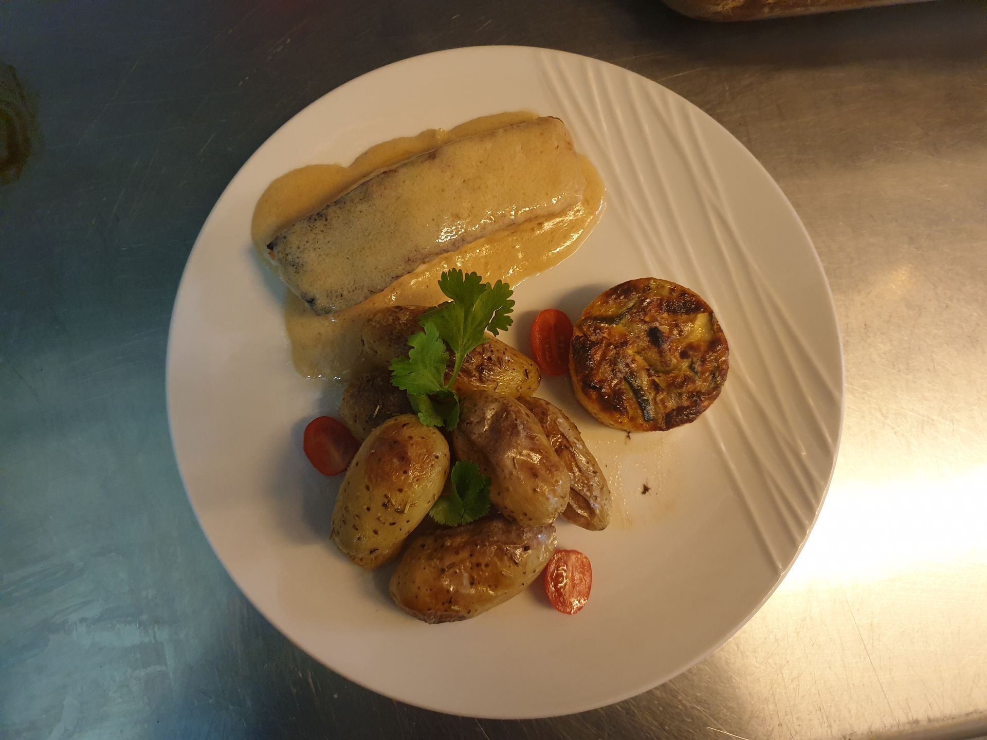 Pavé de saumé sauce citron