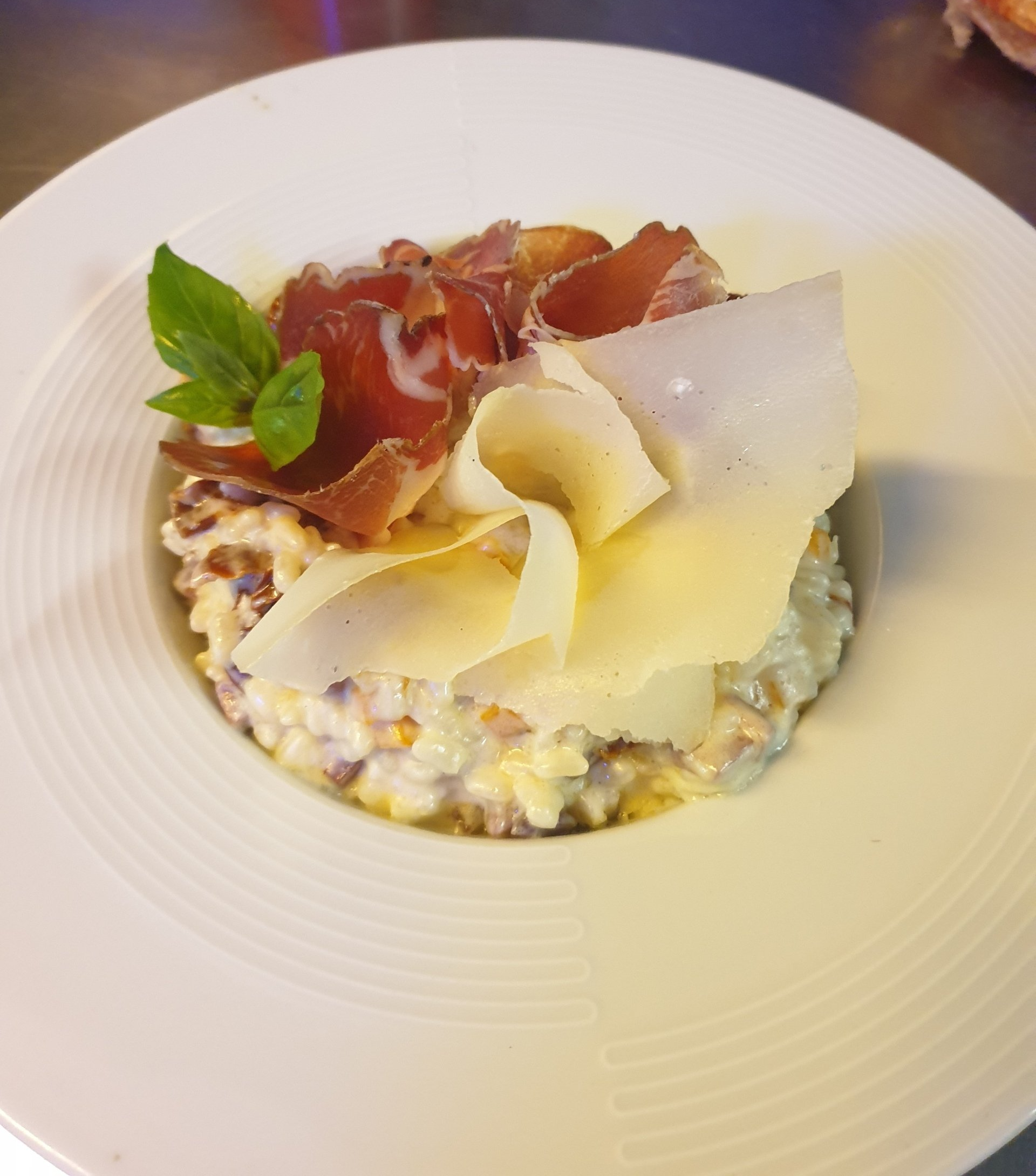 Risotto tomates et coppa