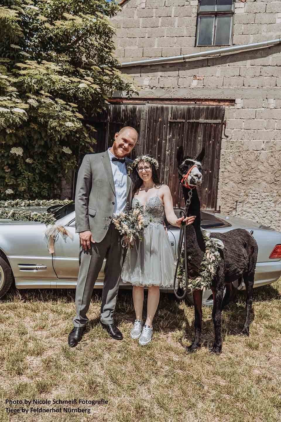 Pusteblume – Blumen und Geschenke – Brautpaar