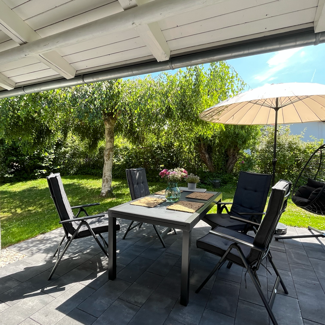 Bild zeigt die Terrasse der Koje47