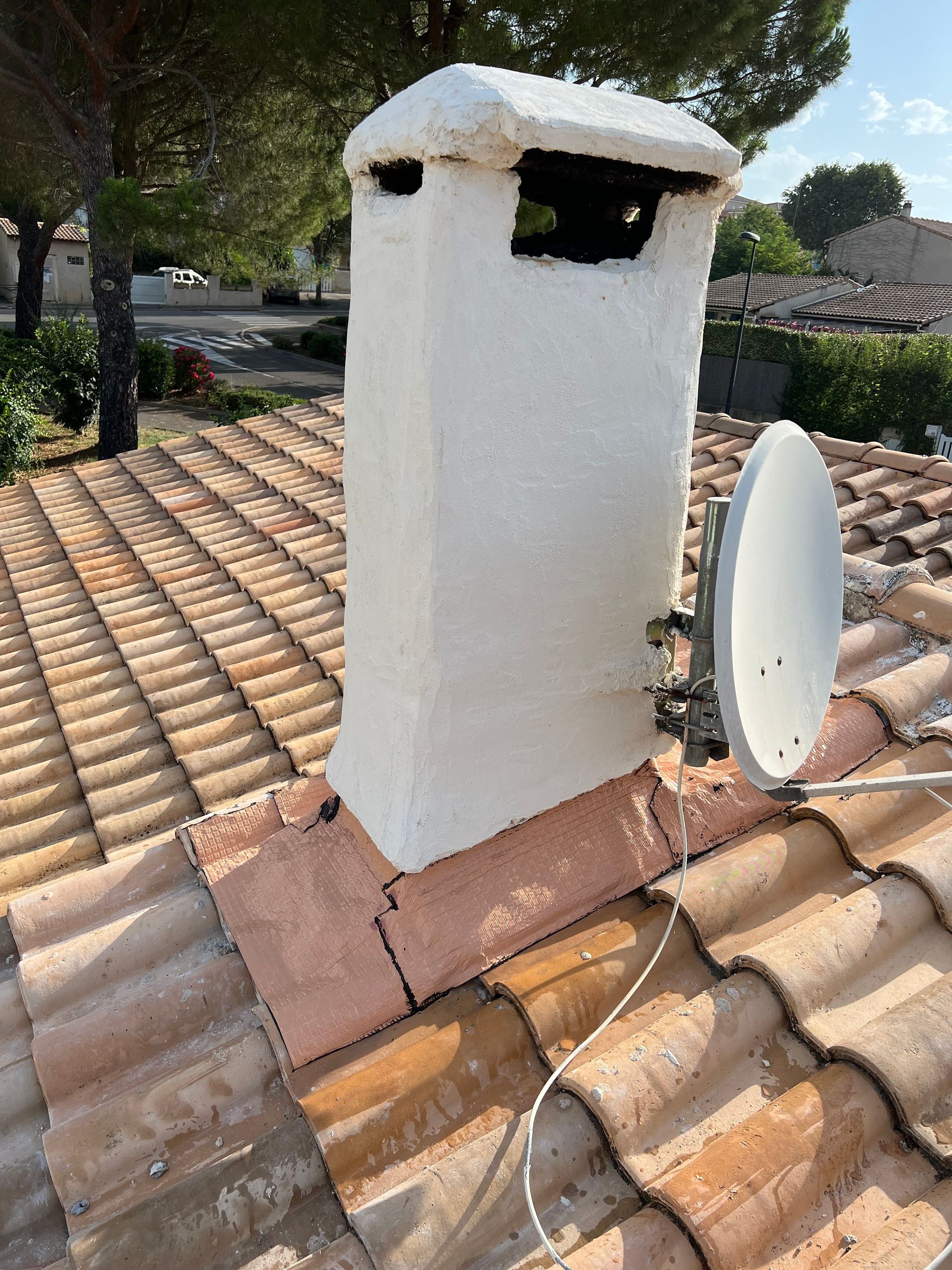 Un solin pour la zinguerie