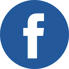 Logotipo blanco de Facebook con la letra 