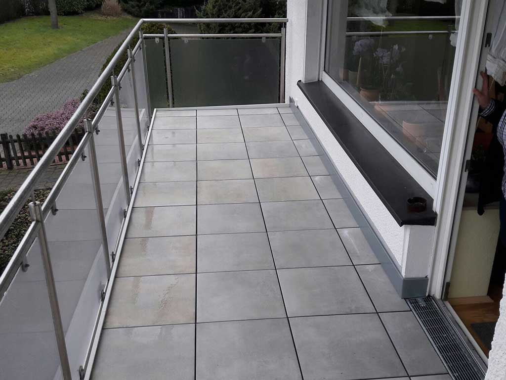 Balkonbelag aus Stein