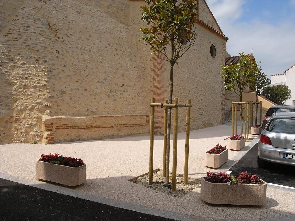 Trottoir en béton désactivé