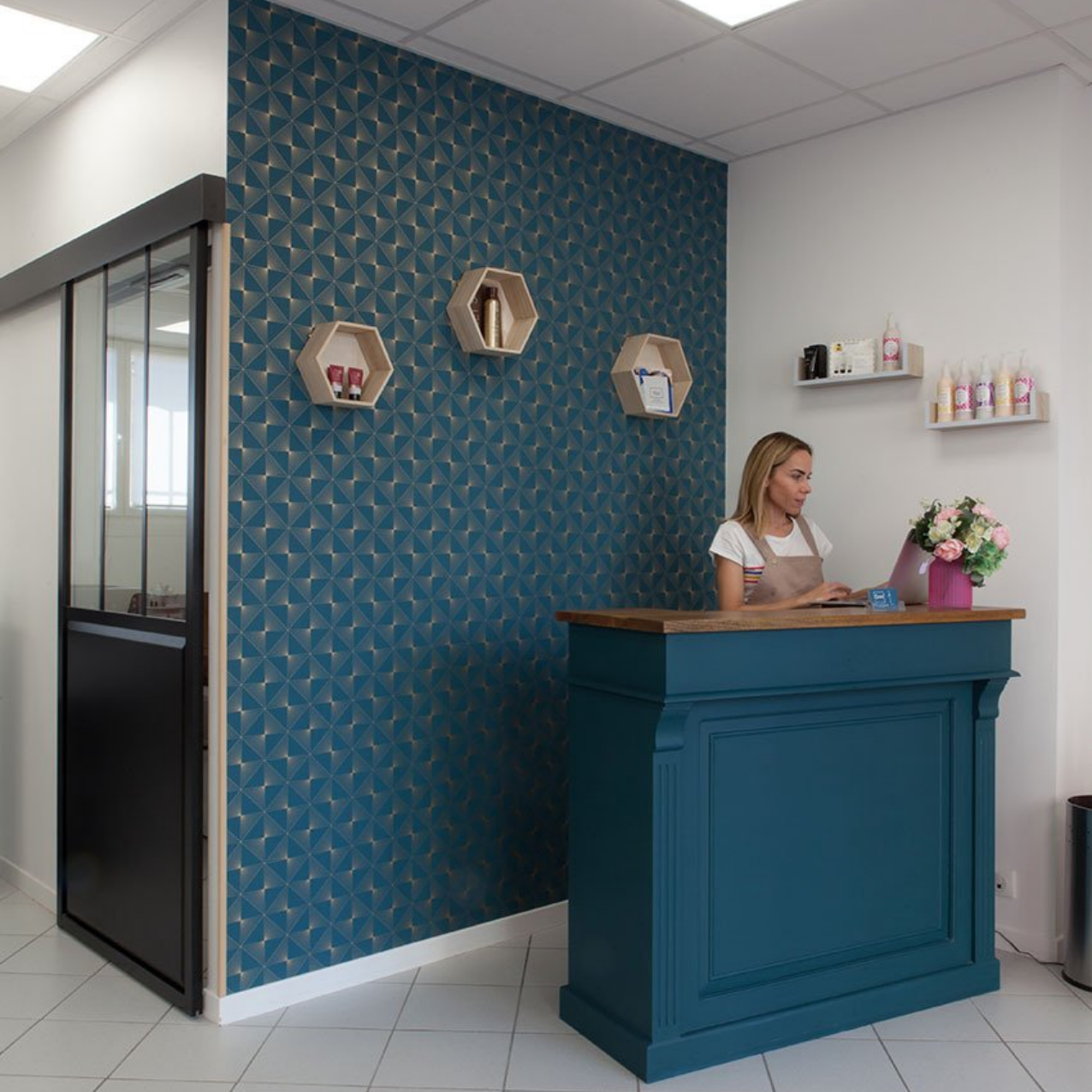 Comptoir de l'institut de beauté Esteti'k