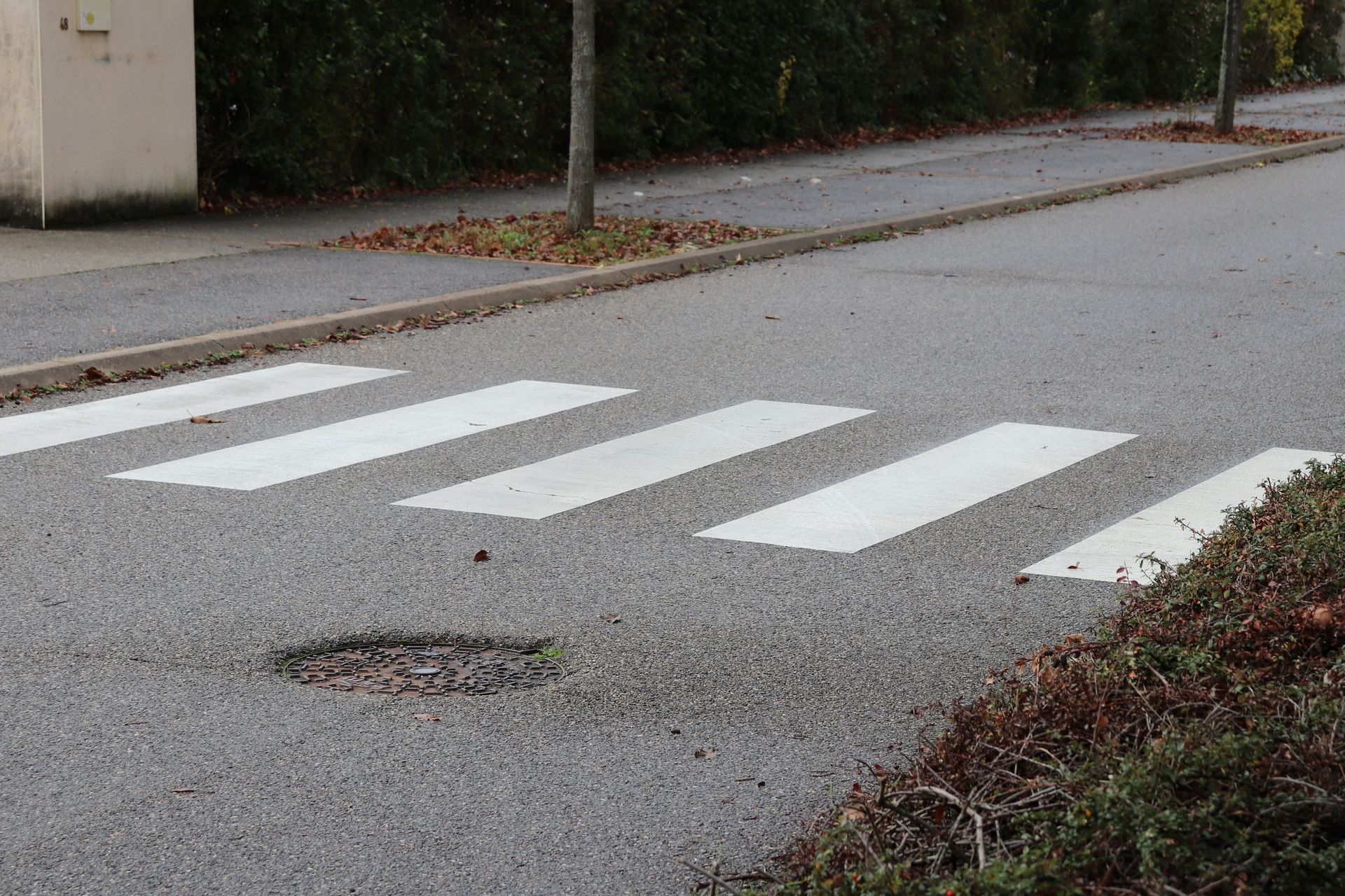 Passage piéton d'une route citadine