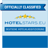Official Hotelstars.eu badge: blue ribbon 