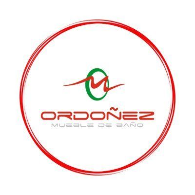 Red circular logo with green and red abstract mark and text “ORDOÑEZ MUEBLE DE BAÑO”