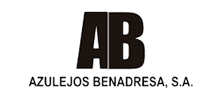Logotipo de AB Azulejos Benadresa, SA sobre fondo blanco