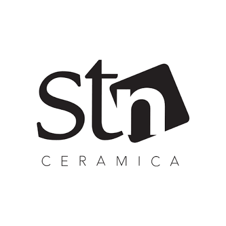 Logotipo de STN Ceramica en negro sobre fondo blanco.