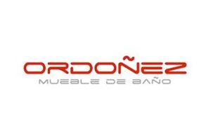 ORDOÑEZ Muebles de Baño logo in red and gray on a white background