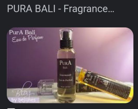 Eau de parfum Paru Bali en spray