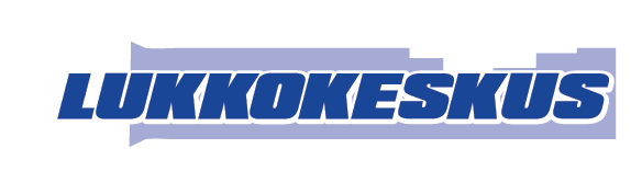 Sininen ”LUKKOKESKUS”-logo valkoisella taustalla