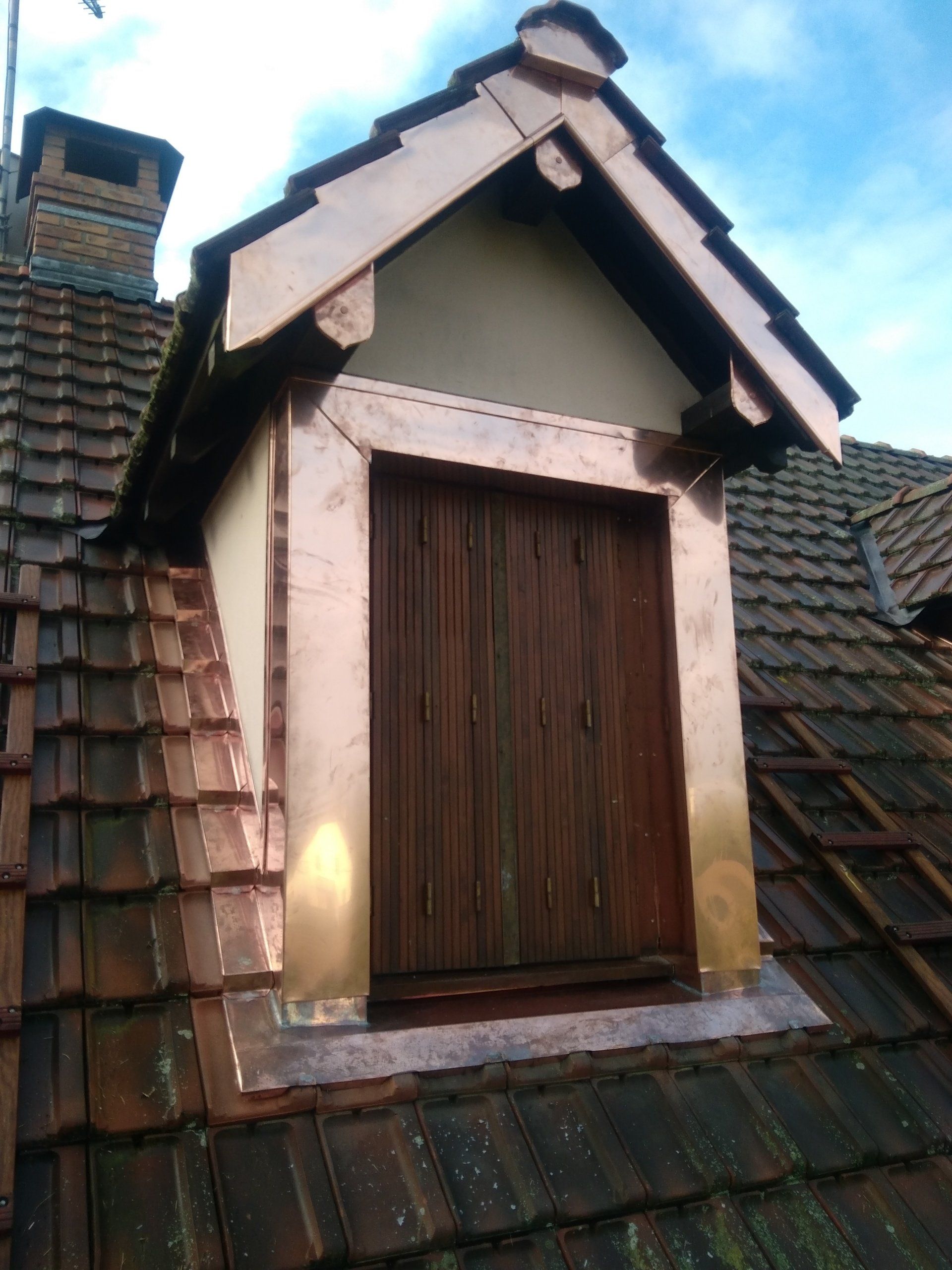 La pose de gouttières