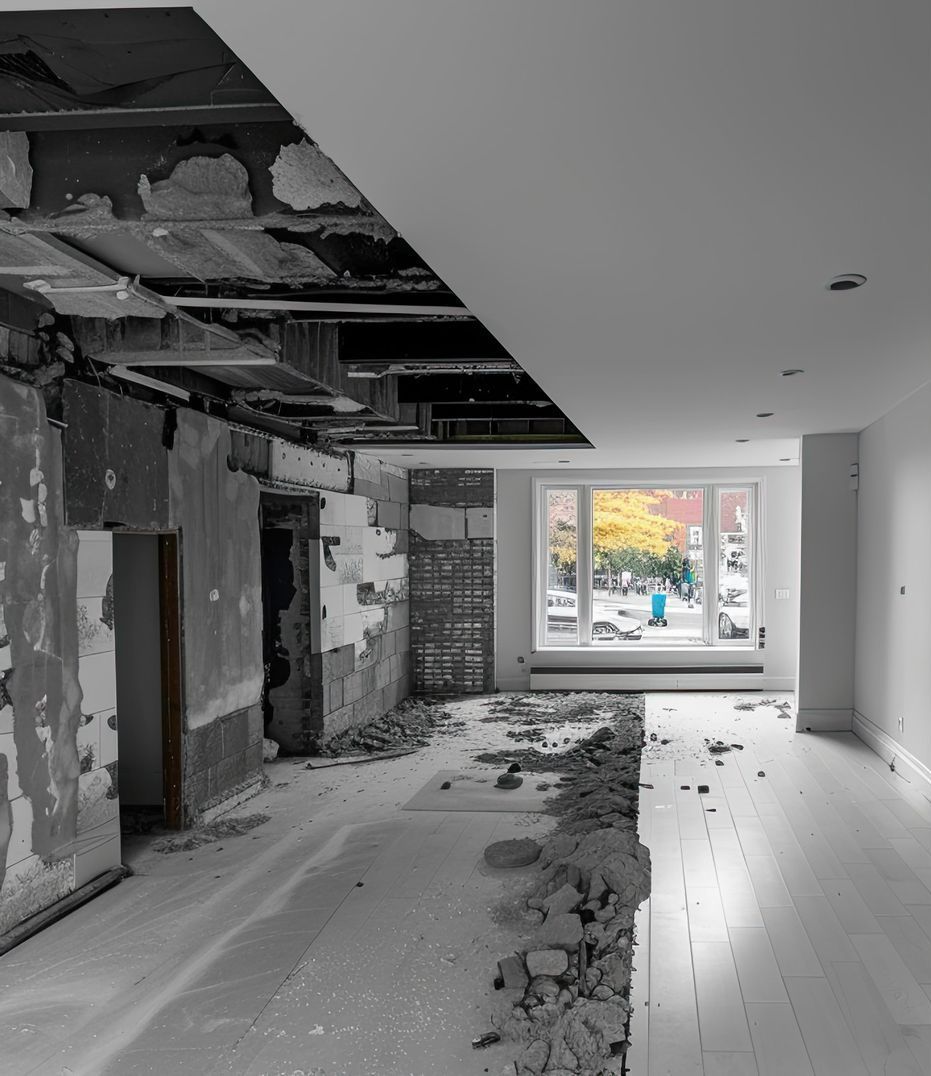 Une cuisine en cours de rénovation