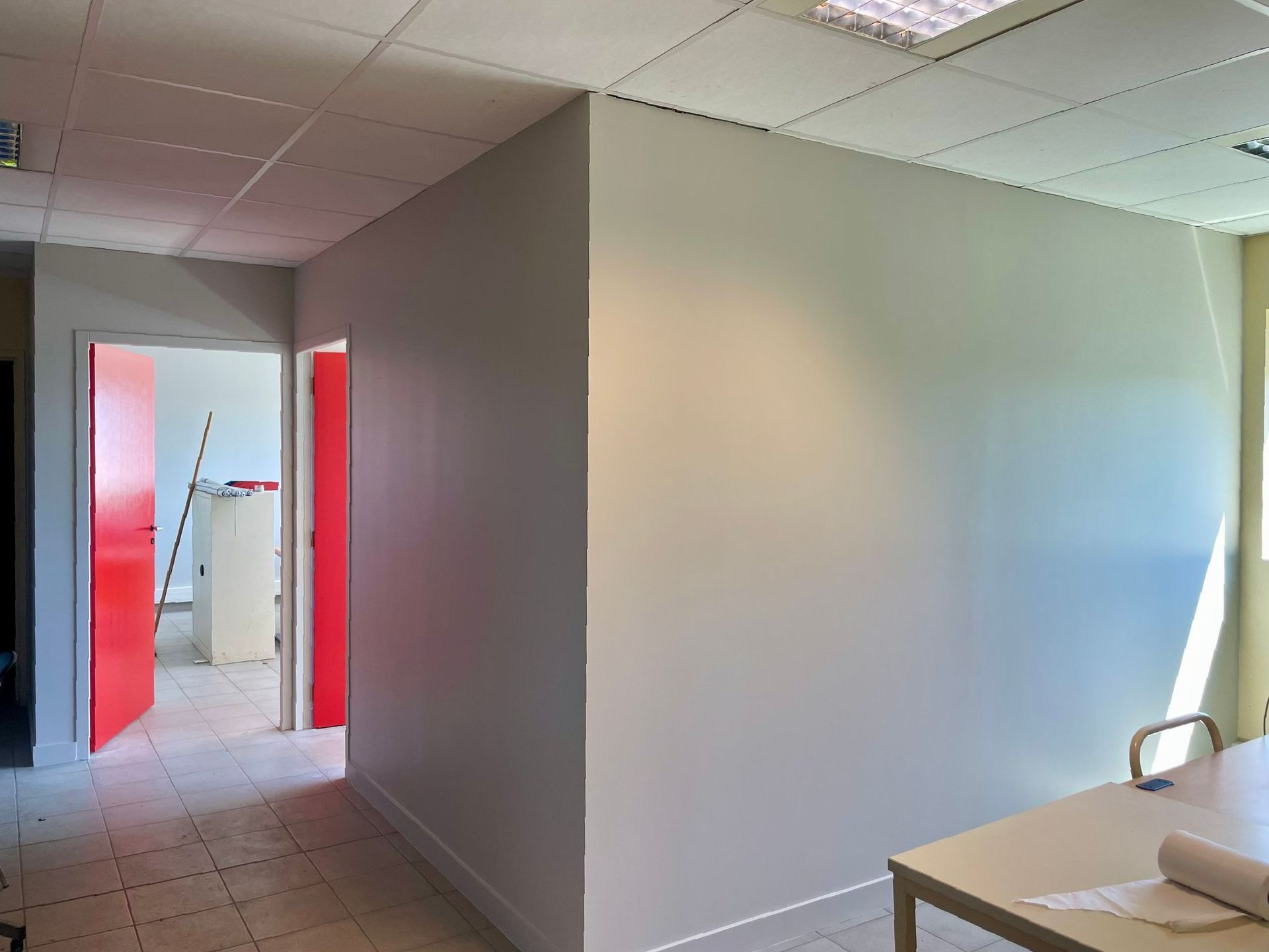 La peinture d'un mur