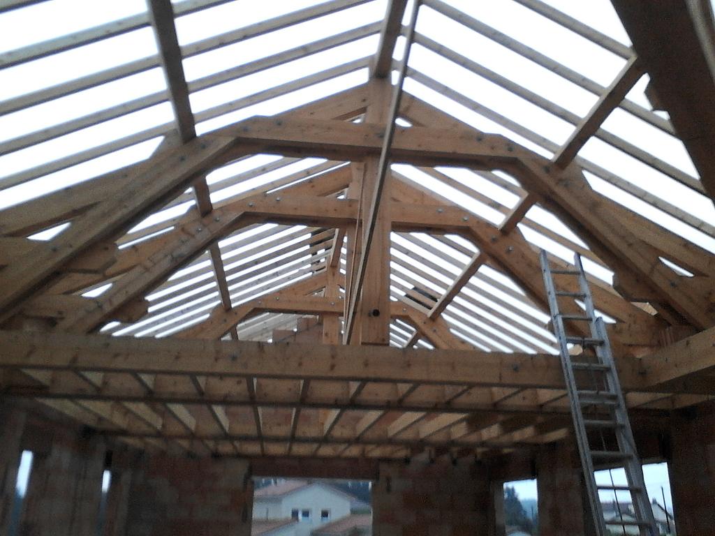 Pose charpente traditionnelle