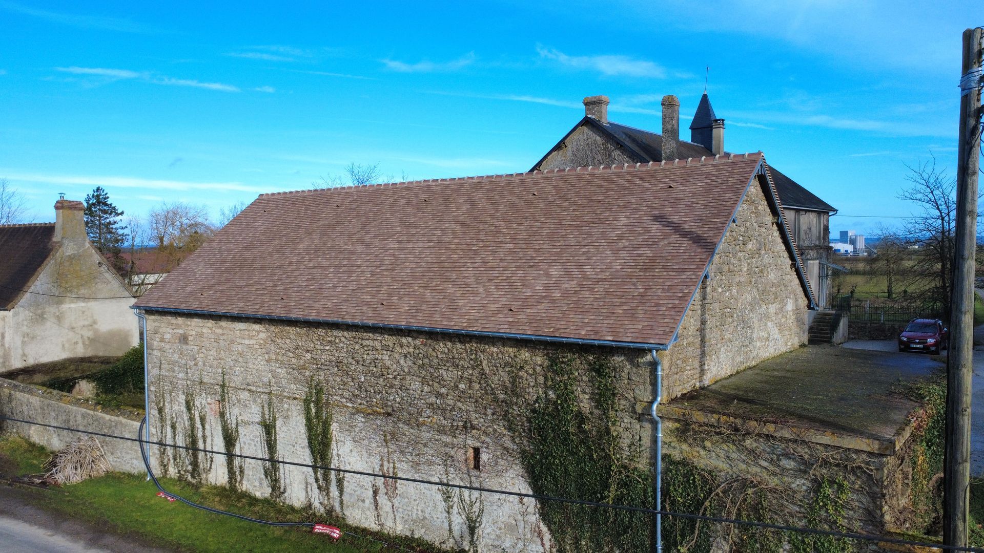 Réfection de toiture.