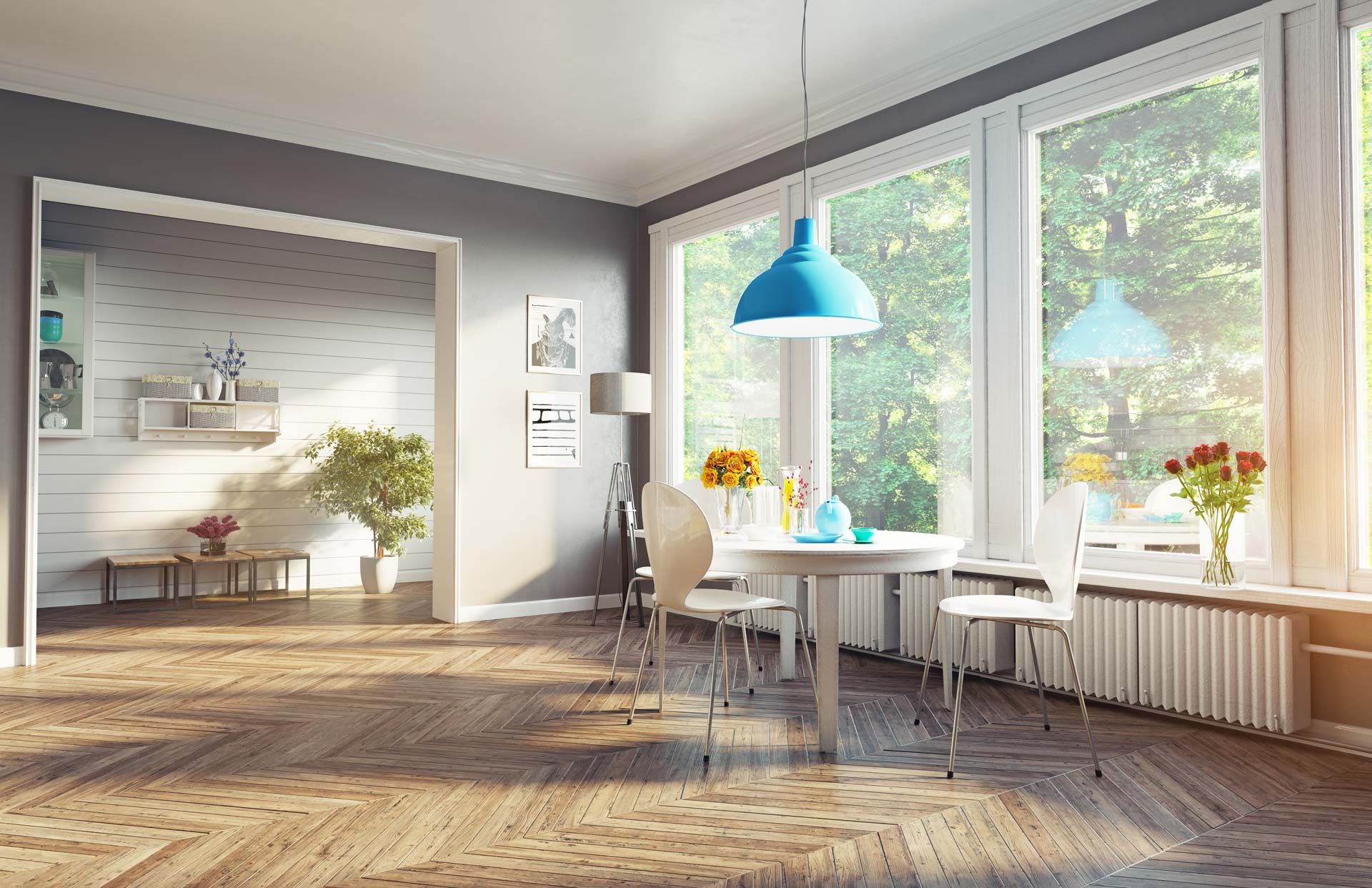 Pièce à vivre lumineuse