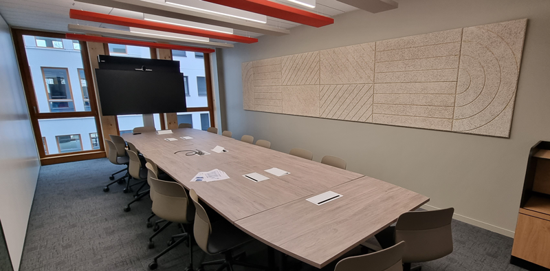 Espace de travail avec lumières