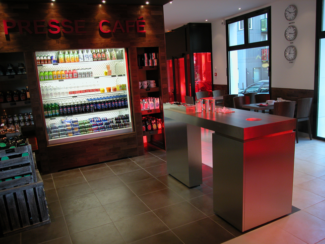 Comptoir et ligne de vente