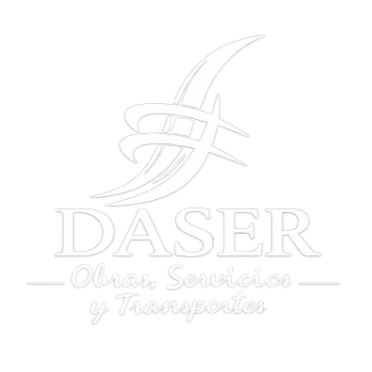 Logotipo de DASER, empresa de infraestructuras. Abajo, La línea
