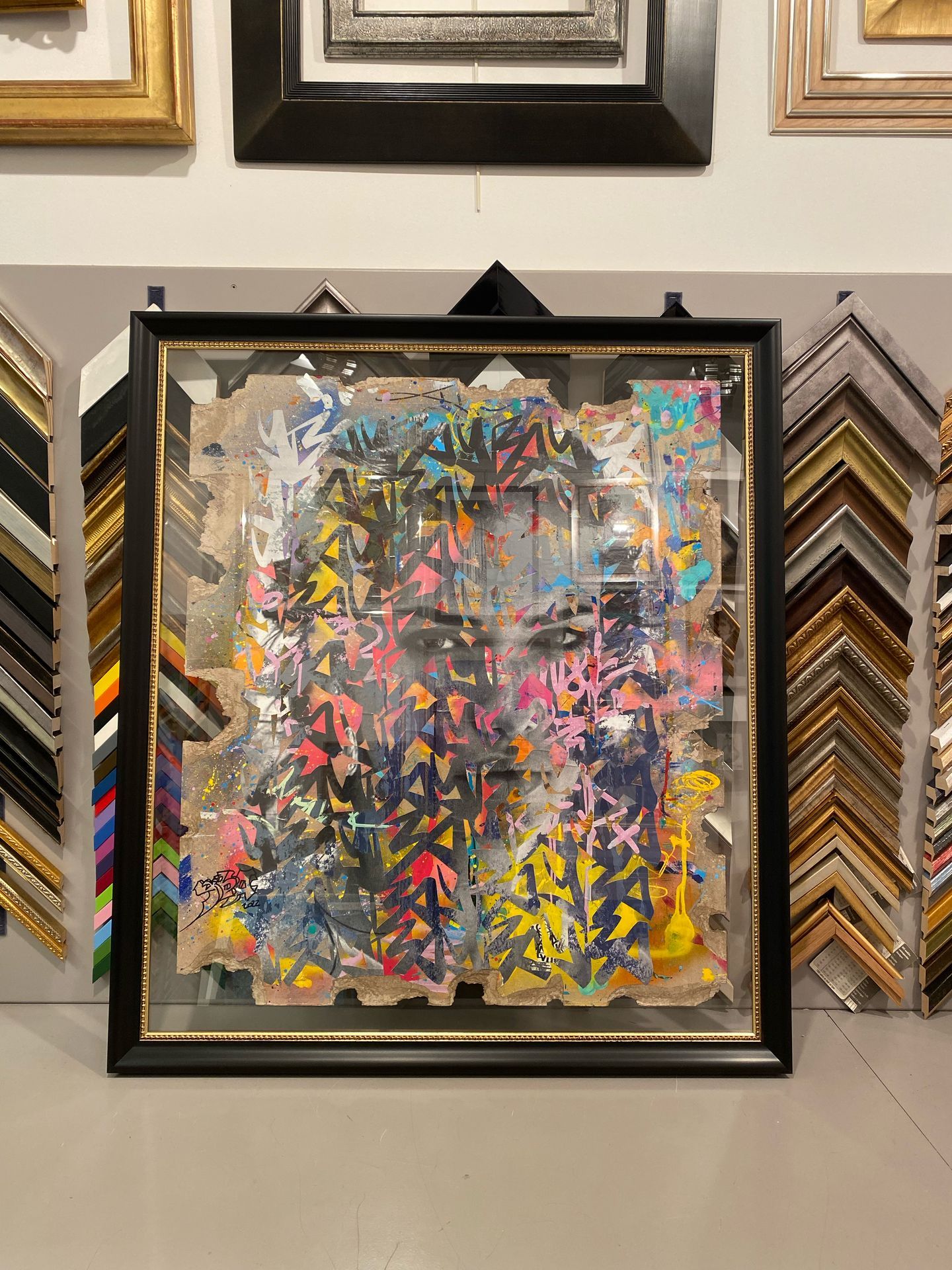 Cadre entre deux-verres