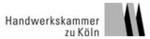 A black and white logo for handwerkskammer zu koln