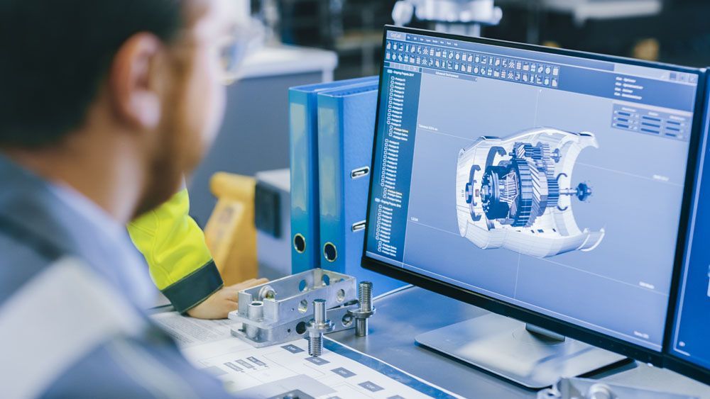 Modèle 3D des différentes pièces du ventilateur