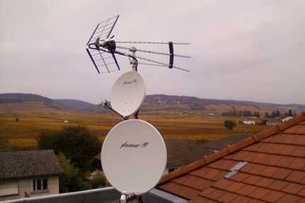 Antenne TV posé sur le toit