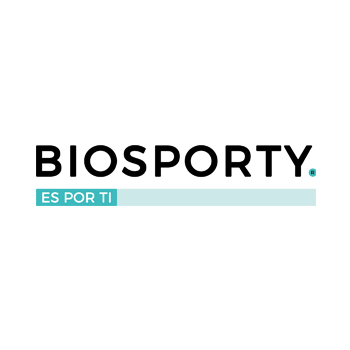 Un logotipo para una empresa llamada biosporty.