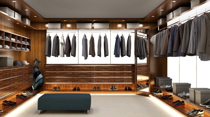 Moderner Kleiderschrank in Planungstool