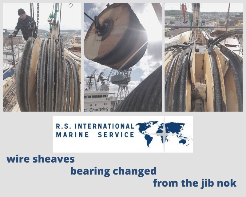 Eine Anzeige für RS International Marine Service