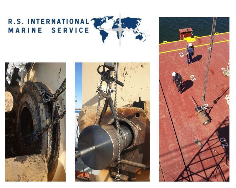 Eine Anzeige für RS International Marine Service